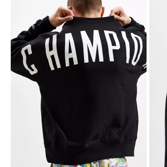 Champion sweatshirt Reverse Weave oversized Logo crew neck - Picture 2 of 10